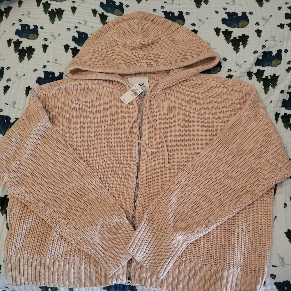 Aerie zip up sweater